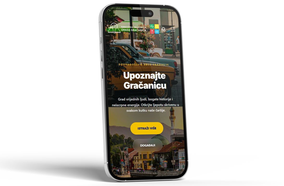 Visit Gračanica App Mockup