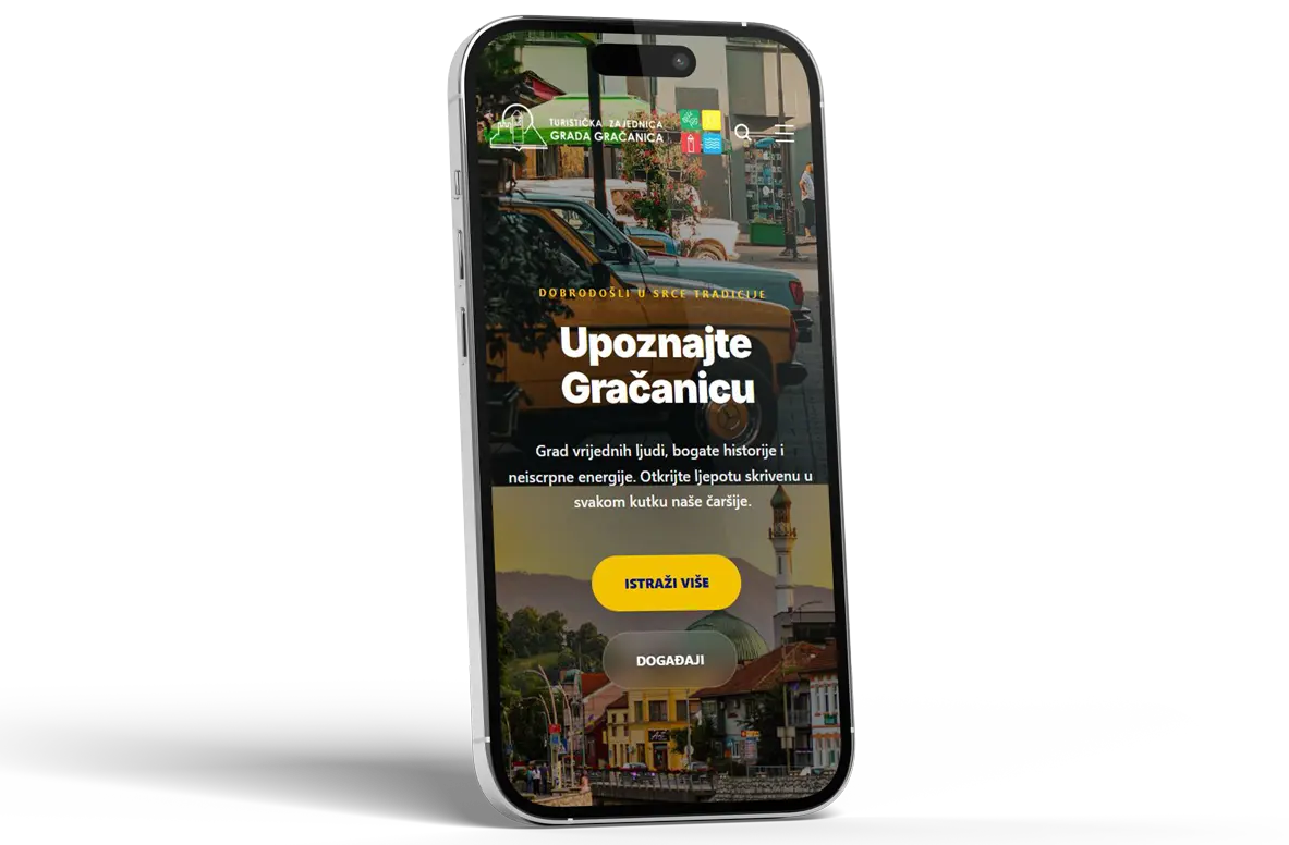 Visit Gračanica App Mockup